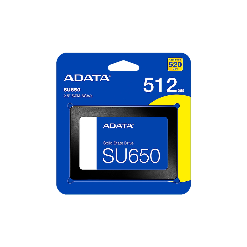 SSD ADATA ULTIMATE SU650 512GB 2.5Inch 3D NAND SATA 6GB-s Hasta 520MB-s Interno