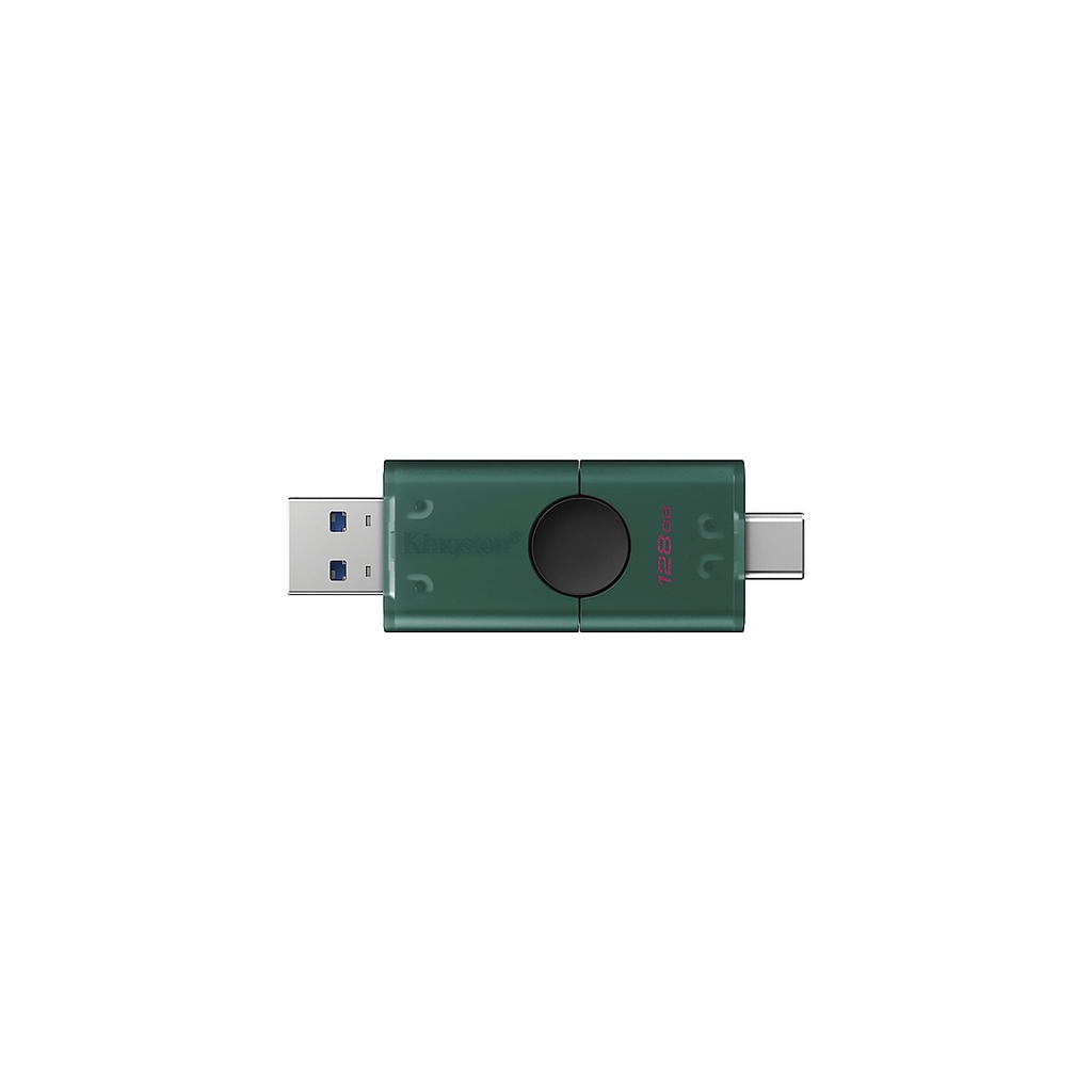 FLASH MEMORY KINGSTON 128GB DataTraveler DUO USB-A USB-C Tapa Deslizante 