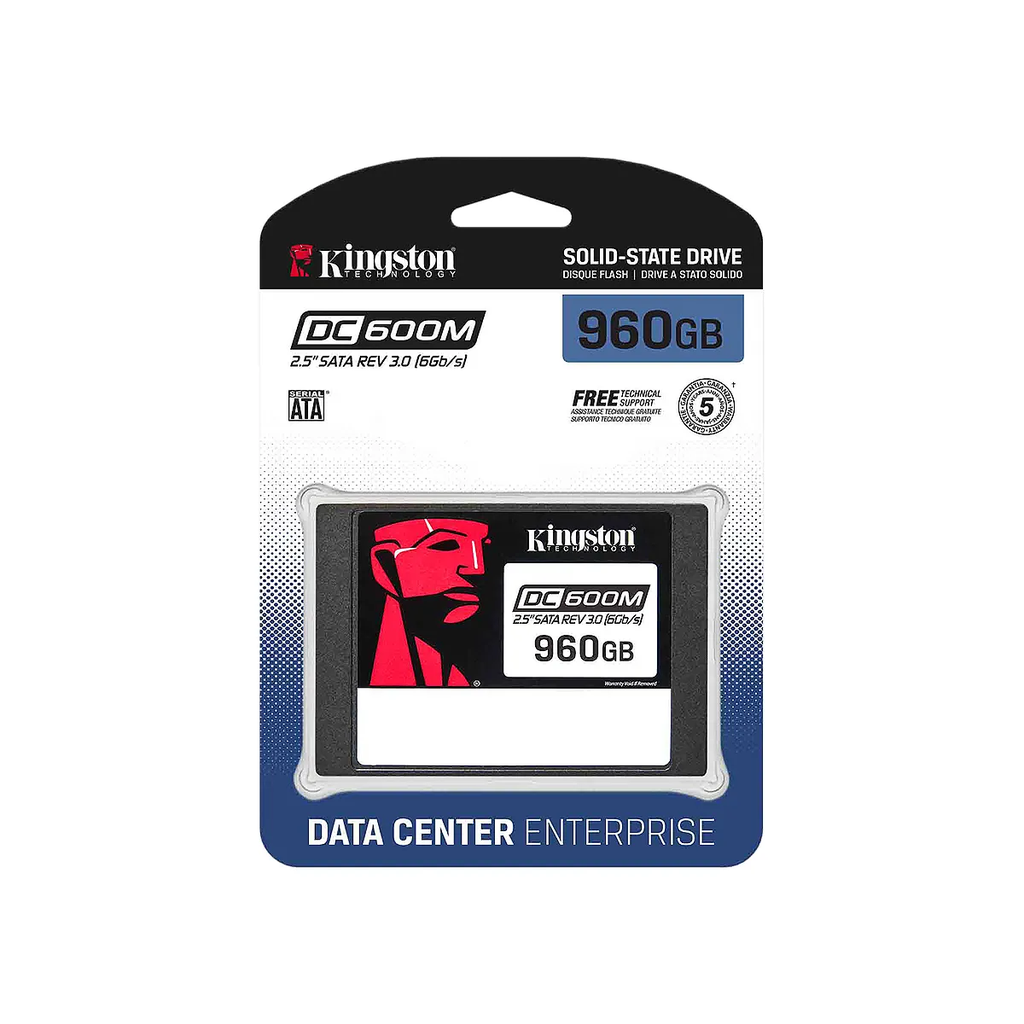SOLID STATE DRIVE KINGSTON SEDC600M MIXED USE 960GB SATA 6GBPS 2.5INCH