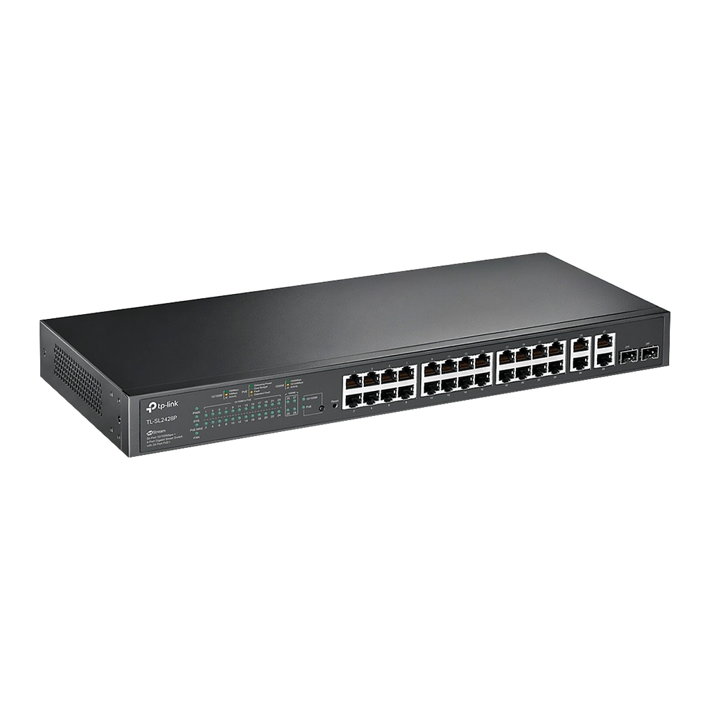 SWITCH TP-LINK SL2428P Omada Smart 24P PoE Plus 10-100Mbs 4P Gigabit