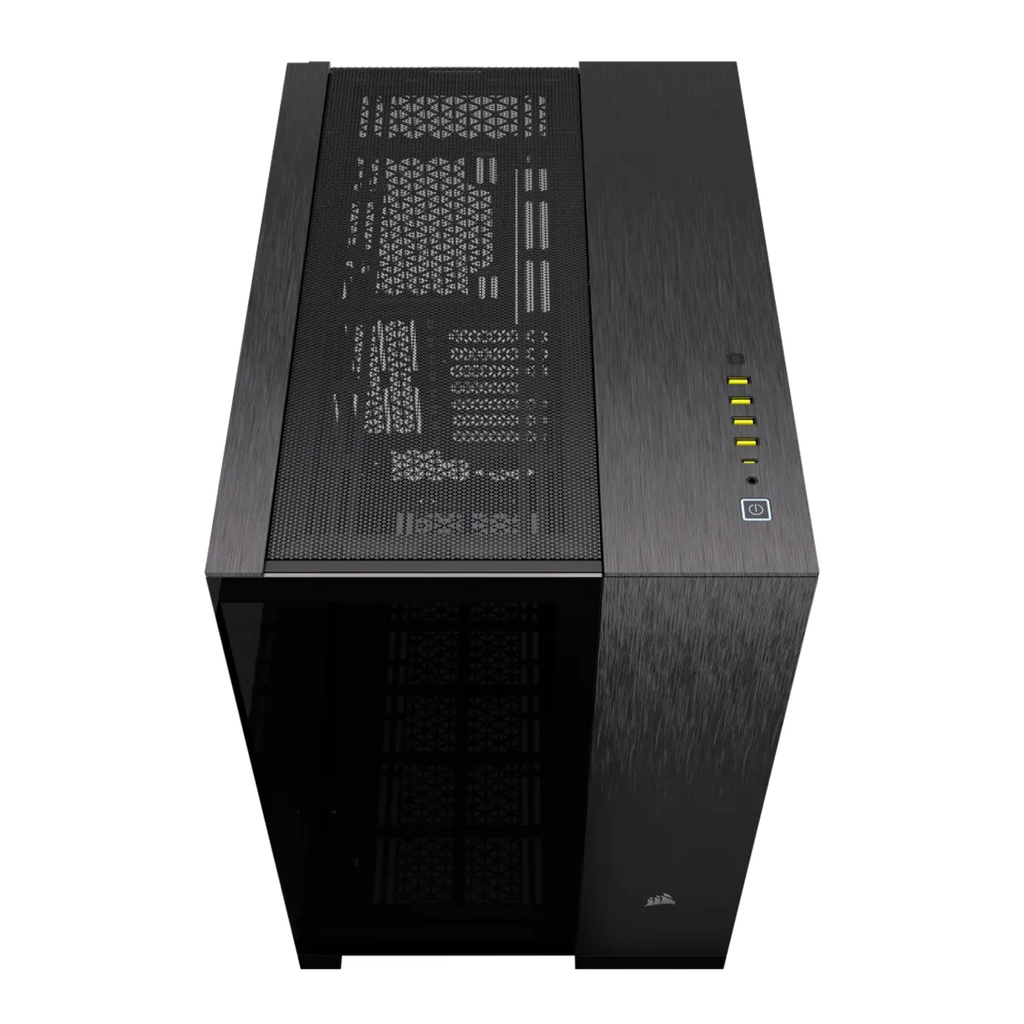 CASE CORSAIR ATX 6500X Mid-Tower DUAL-CAMERA Tempered Glass 3USB3.2 HD-Audio Black-Obs.-Alum