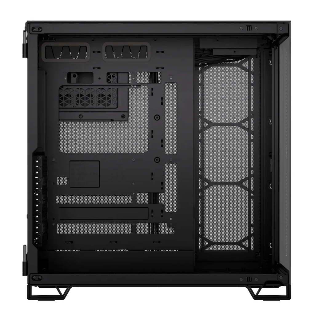 CASE CORSAIR ATX 6500X Mid-Tower DUAL-CAMERA Tempered Glass 3USB3.2 HD-Audio Black-Obs.-Alum