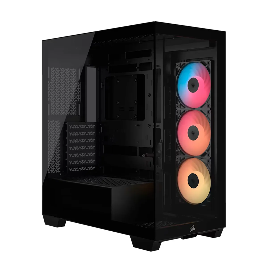 CASE CORSAIR ATX 3500X RS-R  ARGB Panoramic Glass 2USB-C 2USB3.2 HD-Audio Mid-Tower Black