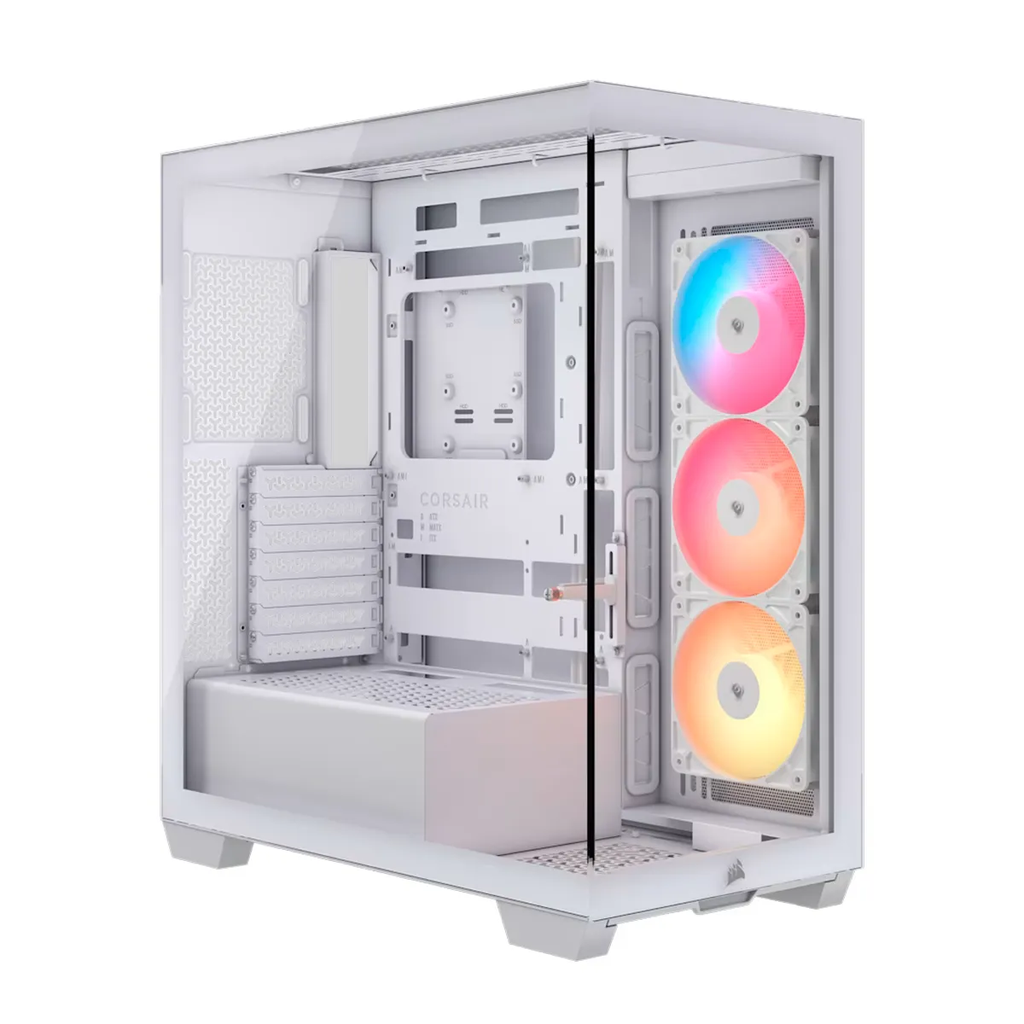 CASE CORSAIR ATX 3500X RS-R  ARGB Panoramic Glass 2USB-C 2USB3.2 HD-Audio Mid-Tower White