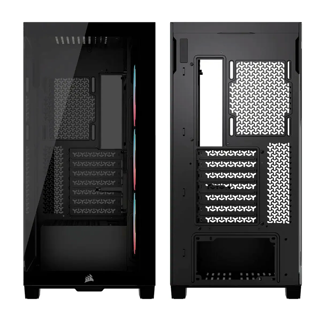 CASE CORSAIR ATX 3500X LX-R  RGB iCUE LINK Panoramic Glass 2USB3.2 HD-Audio Mid-Tower Black