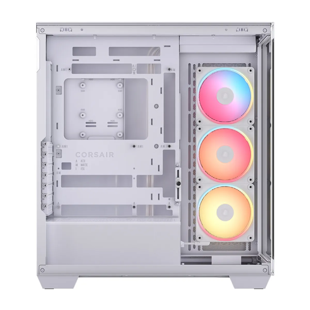 CASE CORSAIR ATX 3500X LX-R  RGB iCUE LINK Panoramic Glass 2USB3.2 HD-Audio Mid-Tower White