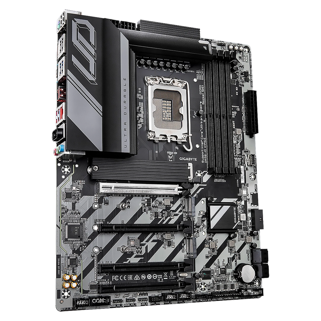 MBO GIGABYTE Z890 UD WIFI6E Intel Core Ultra Series LGA1851 DDR5-6400 BT DP 8USB 3M.2 PCIe4.0 ATX