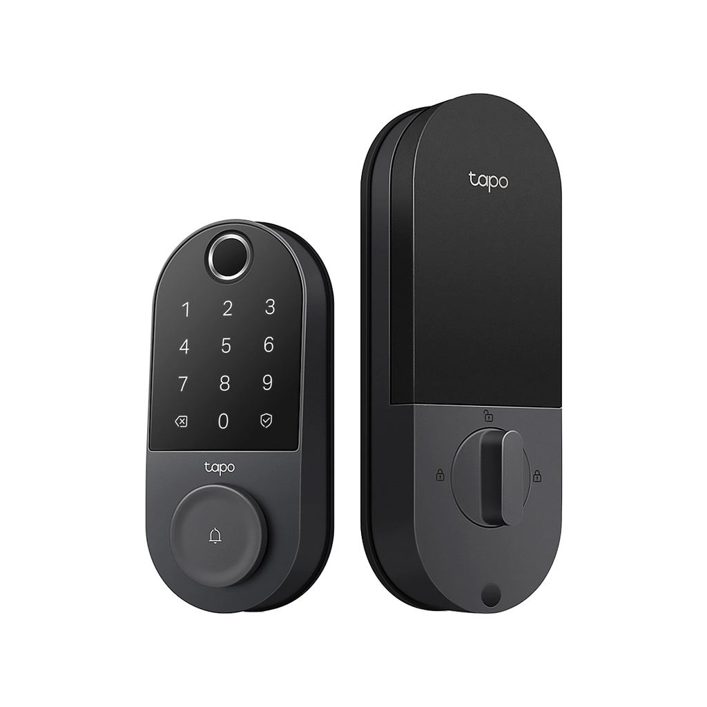 CERRADURA TP-linkl Inteligente WIFI 6 Formas de Acceder Huella Digital Carga USB-C Bat. 1 Anio Black