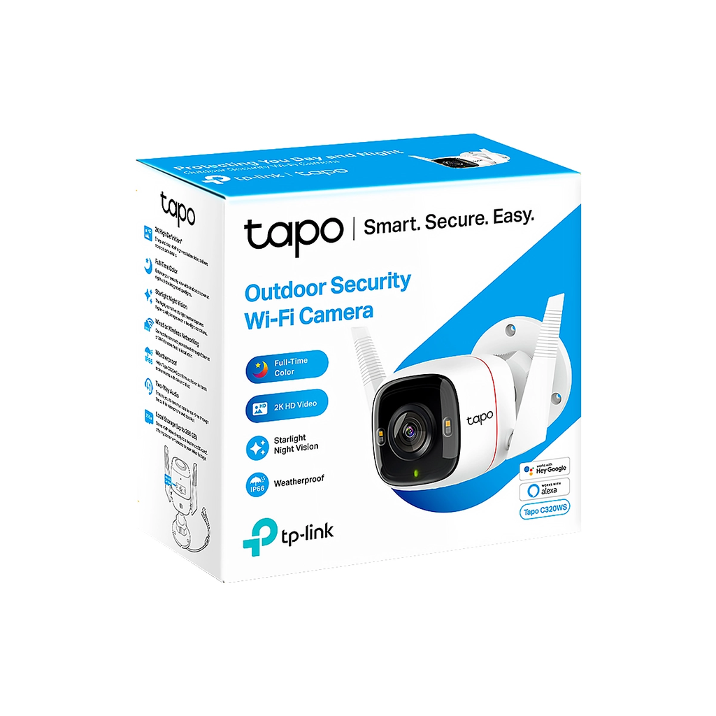 CAMARA TP-LINK Tapo C320WS WI-FI  2K SEGURIDAD EXTERIORES COLOR IP66