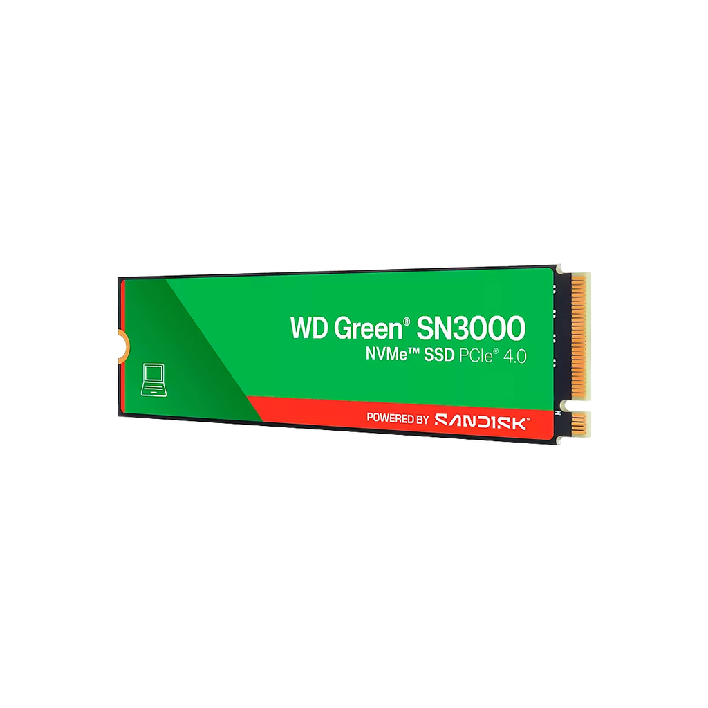 SSD WD 500GB M.2 SN3000 NVMe 5000MB-s PCIe Gen 4.0 Green 3y