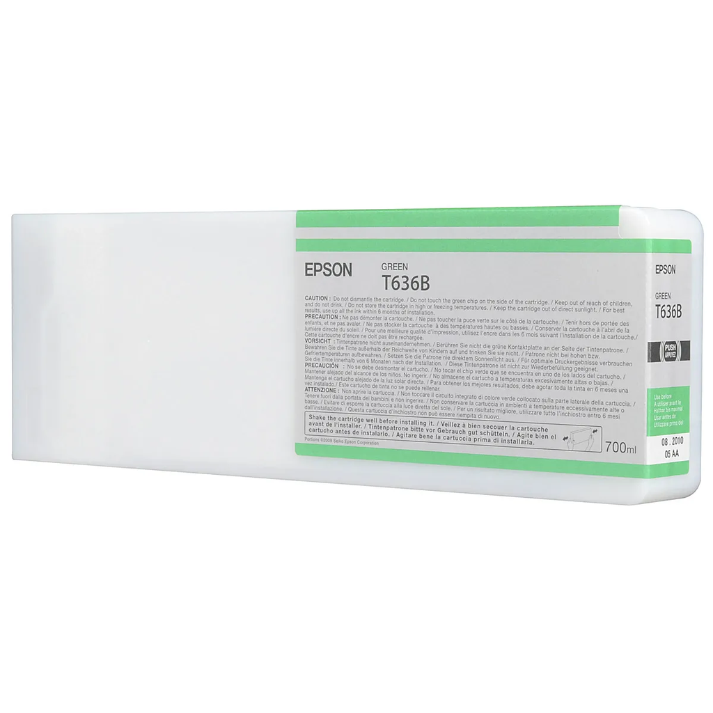 CARTUCHO EPSON T636B00 STYLUS PRO 7900-9900-WT7900-7700-9700 VERDE-700ML