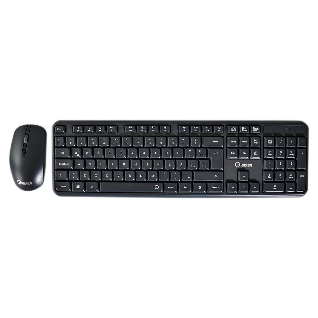 COMBO TECLADO - MOUSE QUASAD QC-2500i Silent Wireless Black