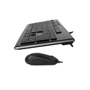 COMBO TECLADO-MOUSE QUASAD WIRED 1.5MTS QC-4400U NEGRO
