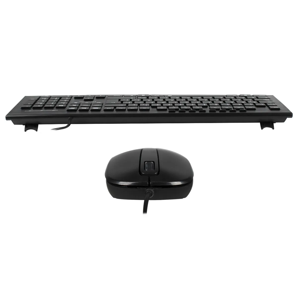 COMBO TECLADO-MOUSE QUASAD WIRED 1.5MTS QC-4400U NEGRO