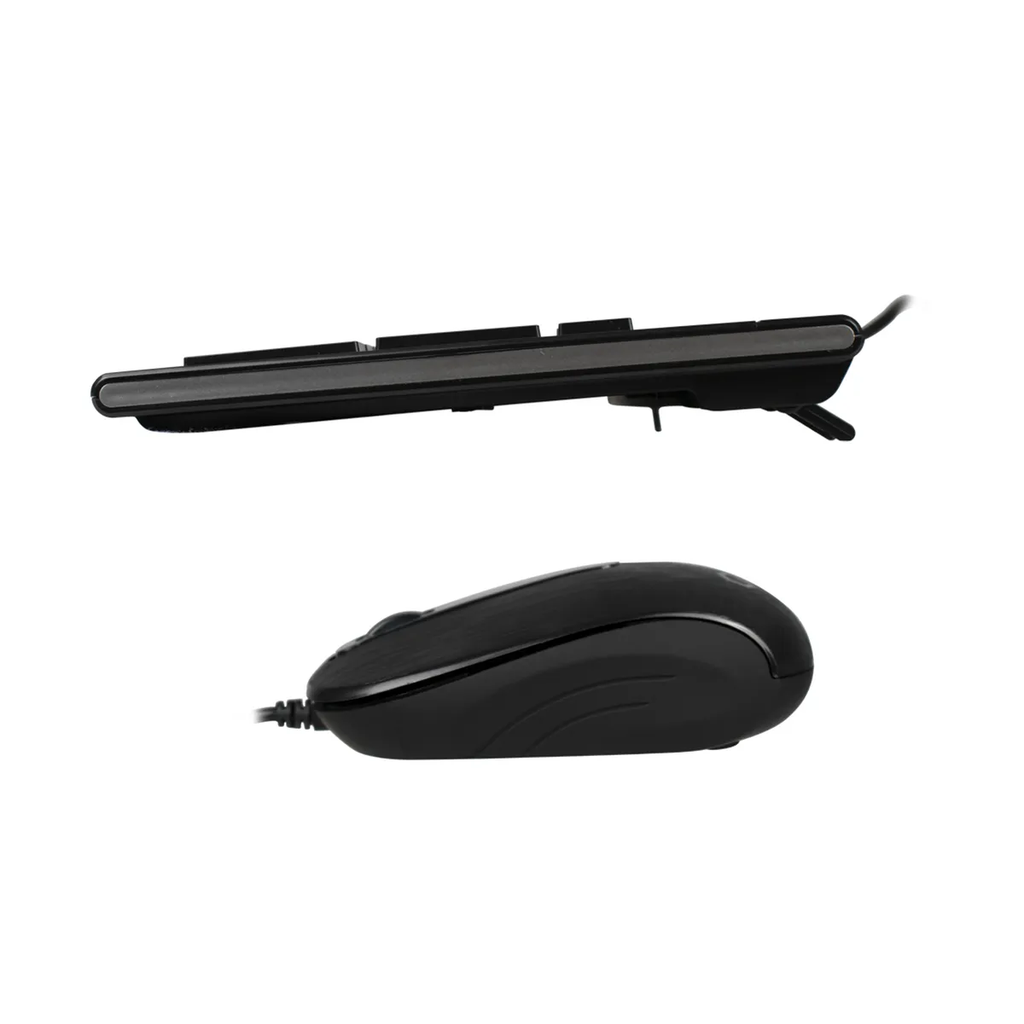 COMBO TECLADO-MOUSE QUASAD WIRED 1.5MTS QC-4400U NEGRO