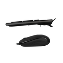 COMBO TECLADO-MOUSE QUASAD WIRED 1.5MTS QC-4400U NEGRO