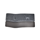 TECLADO QUASAD QK-ERGO T1 TRIPLE MODE ERGONOMIC SPLIT 3D 2.4Ghz BT MULTIMEDIA BATT. BLACK