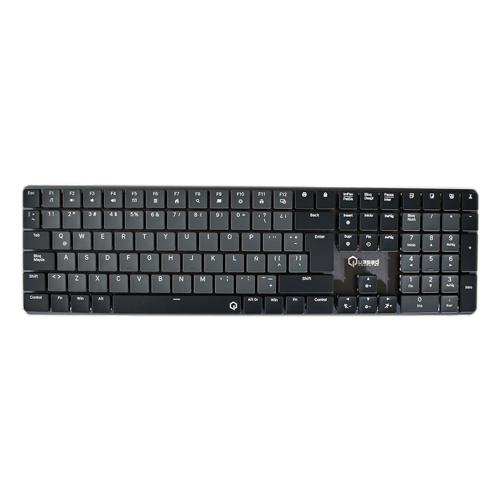 TECLADO QUASAD QK-KEYPRO MECANICO 111 Keys Profile Short LED Lighting USB Anti-ghosting WIRED USB
