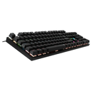 TECLADO QUASAD QKM-G80 MECANICO FULL SIZE LIGHTING 9LIGHT MODES SCROLLING WIRES USB-A NEGRO