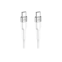 WALL CHARGER DUAL ARGOM VOLTA P40 FAST CHARGE 2 CONT. TYPE-C  USB-A W-CABLE BLANCO