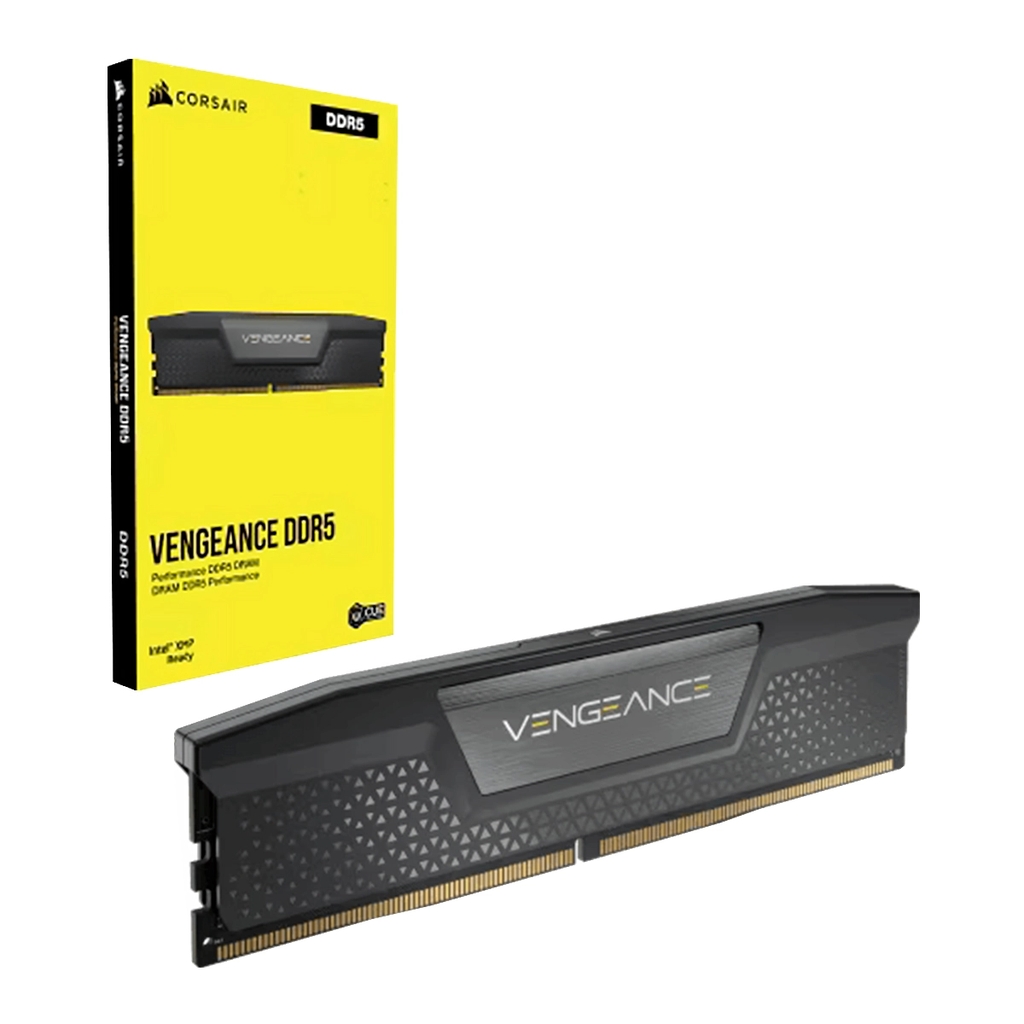 DIMM CORSAIR Vengeance DDR5 DRAM 16GB 2x8GB 5200MT-s AMD EXPO - INTEL XMP CL40 Black
