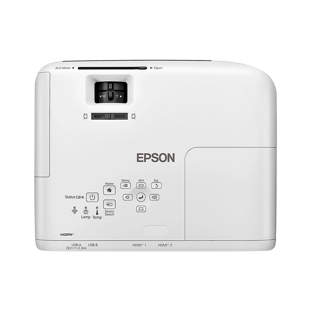 PROYECTOR EPSON POWERLITE W55 PLUS 3LCD 4000 LUMENES. WiFi HDMI USB-A Blanco