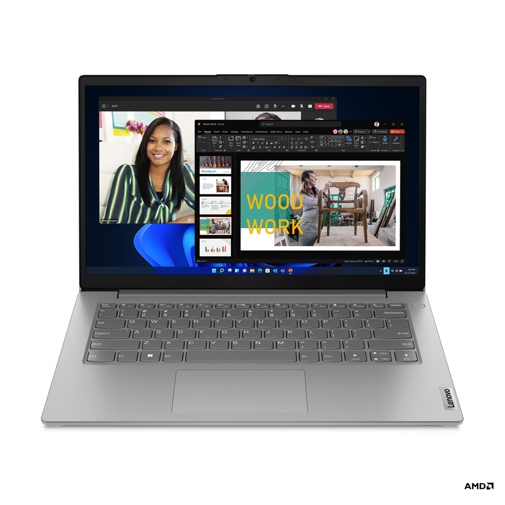 Lenovo V14 G4 AMN, AMD Ryzen™ 5 7520U (2.80GHz, 4 MB), 14&quot; 1920 x 1080 Non-Touch, Windows11 Pro 64, 16.0GB, 1x512GB SSD M.2 2242 PCIeGen4 QLC, Arctic Grey, AMD Radeon™ 610M, BT5.1 or above,Wi-Fi 6 2x2 AX, 720P HD, 2 Cell Li-Pol38Wh, 1CourierCarryin,Traditional, Iron GreySpanish
