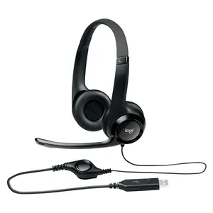 HEADSET LOGITECH H390 NEGRO USB PLUG AND PLAY SUPRESION RUIDO SONIDO ESTEREO