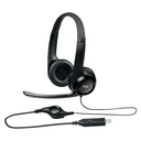 HEADSET LOGITECH H390 NEGRO USB PLUG AND PLAY SUPRESION RUIDO SONIDO ESTEREO