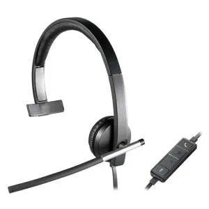 HEADSET LOGITECH H650E NEGRO MONOAURAL ALAMBRICO USB PLUG AND PLAY