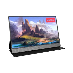 MONITOR KOORUI  PORTABLE 15.6Inch 15B1 FHD Prot. Cover-Dual  Spks Con. mini-HDMIUSB-C Black