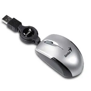 MOUSE GENIUS MICRO TRAVELLER USB PLATEADO