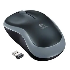 MOUSE LOGITECH M185 NEGRO-PLATEADO WIRELESS USB PLUG AND PLAY