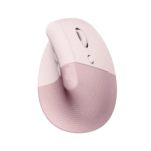 MOUSE LOGITECH LIFT VERTICAL ERGONOMIC WIRELESS RANGE RIGHT HAND USE ROSE