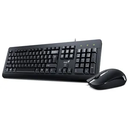 TECLADO GENIUS KM-160-MOUSE OPT. WIRED USB NEGRO SP
