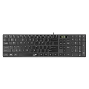 TECLADO GENIUS SLIMSTAR 126 WIRED USB NEGRO