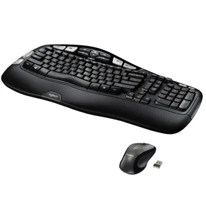 TECLADO-MOUSE COMBO LOGITECH MK550 NEGRO WIRELESS USB UNIFYING COMFORT WAVE