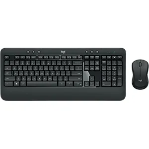 TECLADO-MOUSE COMBO LOGITECH MK540 NEGRO ADVANCED WIRELESS USB UNIFYING PLUG AND PLAY