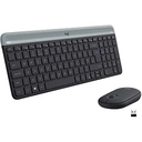 TECLADO-MOUSE COMBO LOGITECH MK470 GRAFITO SLIM WIRELESS USB PLUG AND PLAY
