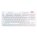 TECLADO LOGITECH G715 AURORA GAMING TACTILE WIRELESS LIGHTSPEED RGB LED TYPE-C WHITE