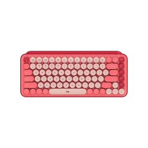 Teclado Logitech POP Keys Wireless Bluetooth Mechanical  Heartbreaker Rose
