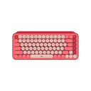 Teclado Logitech POP Keys Wireless Bluetooth Mechanical  Heartbreaker Rose