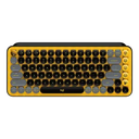 TECLADO LOGITECH POP KEYS MECANICO INHALAMBRICO AMARILLO