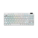 TECLADO LOGITECH G PRO X GAMING LIGHTSPEED RGB WIRELESS USB WHITE