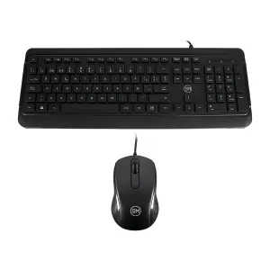 TECLADO - MOUSE OPT. SPEEDMIND COMBO WIRED BLACK