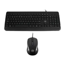 TECLADO - MOUSE OPT. SPEEDMIND COMBO WIRED BLACK