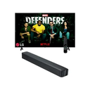 TV LG 55INC. NANO 4K QUAD ACTIVE HDR WIFI WEBOS THINQ AI BT HDMI USB LAN - INCL. SBA SK1D