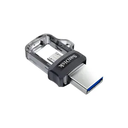 FLASH MEMORY SANDISK 64GB DUAL M3.0 UUSB - USB3.0 NEGRO