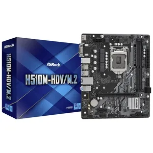 MBO ASROCK H510M-HDV-M2  11TH LGA1200 2XDDR4 SN LN D-SUB HDMI 1PCIE4.0 USB3.2 MATX