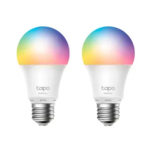 FOCO INTELIGENTE TP-LINK TAPO SMART WIFI LIGHT BULB MULICOLOR 2-PACK